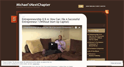 Desktop Screenshot of michaelsnextchapter.wordpress.com