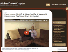 Tablet Screenshot of michaelsnextchapter.wordpress.com