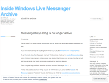 Tablet Screenshot of messengerarchiveblog.wordpress.com