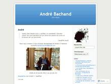 Tablet Screenshot of andrebachand.wordpress.com