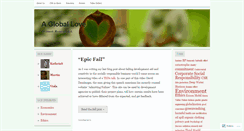 Desktop Screenshot of agloballove.wordpress.com