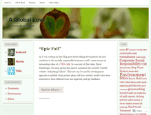 Tablet Screenshot of agloballove.wordpress.com