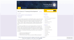 Desktop Screenshot of learningideas.wordpress.com