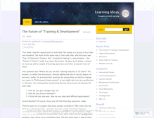 Tablet Screenshot of learningideas.wordpress.com