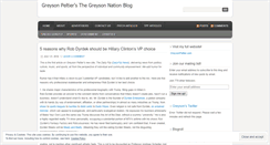 Desktop Screenshot of greysonnation.wordpress.com