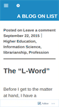 Mobile Screenshot of ablogonlist.wordpress.com