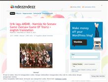 Tablet Screenshot of ndezzndezz.wordpress.com