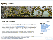 Tablet Screenshot of fightingeczema.wordpress.com