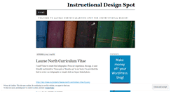 Desktop Screenshot of instructionaldesignspot.wordpress.com