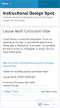 Mobile Screenshot of instructionaldesignspot.wordpress.com