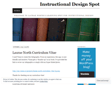 Tablet Screenshot of instructionaldesignspot.wordpress.com