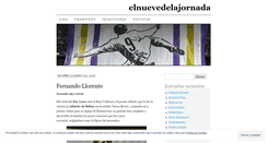 Desktop Screenshot of elnuevedelajornada.wordpress.com
