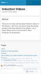 Mobile Screenshot of inductionvideo.wordpress.com