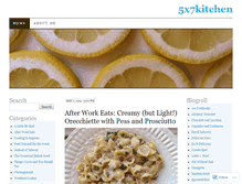 Tablet Screenshot of 5x7kitchen.wordpress.com