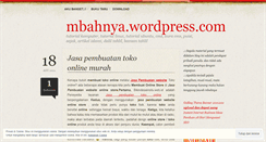 Desktop Screenshot of mbahnya.wordpress.com