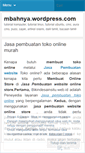 Mobile Screenshot of mbahnya.wordpress.com
