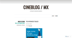 Desktop Screenshot of cineblogmex.wordpress.com