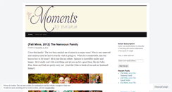 Desktop Screenshot of momentsbymelanie.wordpress.com