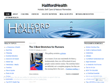 Tablet Screenshot of hallfordhealth.wordpress.com