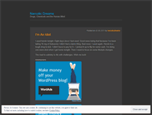 Tablet Screenshot of narcoticdreams.wordpress.com