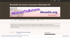 Desktop Screenshot of moveondc.wordpress.com