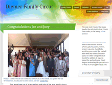 Tablet Screenshot of diemerfamilycircus.wordpress.com