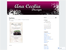Tablet Screenshot of anacdesign.wordpress.com