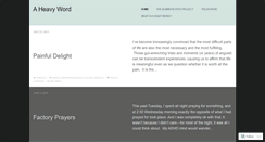Desktop Screenshot of aheavyword.wordpress.com