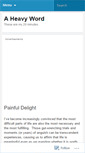 Mobile Screenshot of aheavyword.wordpress.com