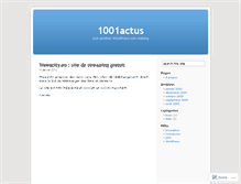 Tablet Screenshot of 1001actus.wordpress.com