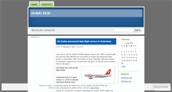 Desktop Screenshot of dubaidesi.wordpress.com