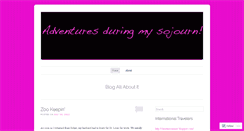 Desktop Screenshot of 1sojourn.wordpress.com