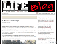 Tablet Screenshot of mylifespeaksblog.wordpress.com