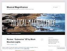 Tablet Screenshot of musicalmagnificence.wordpress.com
