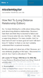 Mobile Screenshot of nicolemtaylor.wordpress.com