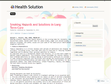 Tablet Screenshot of healthsol.wordpress.com