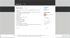 Desktop Screenshot of gogirlgo.wordpress.com