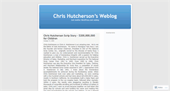 Desktop Screenshot of chrishutcherson.wordpress.com