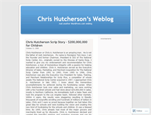 Tablet Screenshot of chrishutcherson.wordpress.com