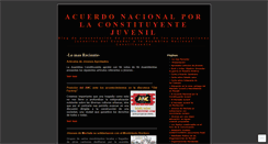 Desktop Screenshot of constituyentejuvenil.wordpress.com