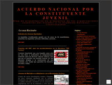 Tablet Screenshot of constituyentejuvenil.wordpress.com
