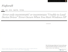 Tablet Screenshot of fixforall.wordpress.com