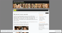 Desktop Screenshot of greysanatomyfans.wordpress.com