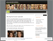Tablet Screenshot of greysanatomyfans.wordpress.com