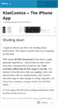 Mobile Screenshot of kiwicomics.wordpress.com