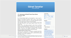 Desktop Screenshot of gorselsanatlar.wordpress.com