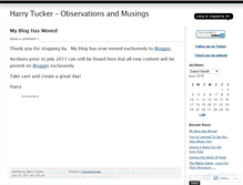 Tablet Screenshot of harrytucker.wordpress.com