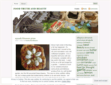 Tablet Screenshot of foodtruthandbeauty.wordpress.com