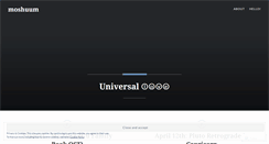 Desktop Screenshot of moshuum.wordpress.com