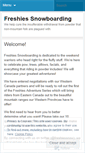 Mobile Screenshot of freshiessnowboarding.wordpress.com